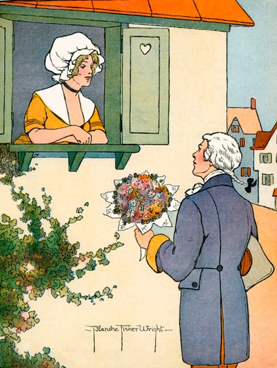 Jonge Roger en Dolly, door Blanche Fisher Wright door Blanche Fisher Wright